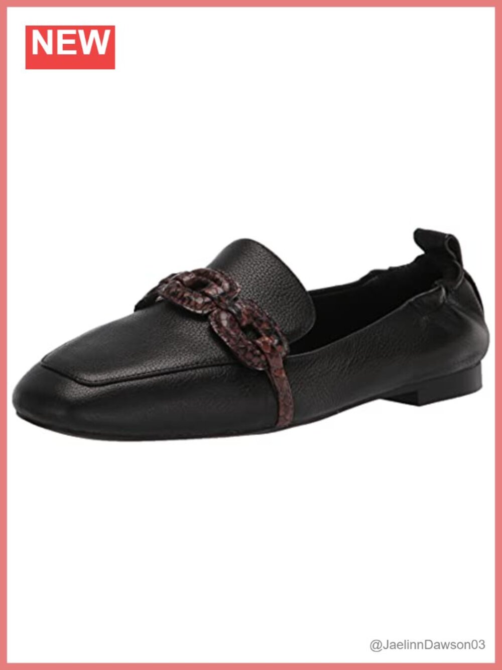 Women's Loafer Flats with Arch Support Slip-On Leather Shoes